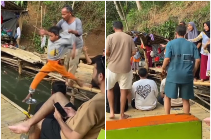 Viral warga minta-minta uang Ke wisatawan asal Arab di Rumah Makan Terapung Yuliana Lido Bogor.