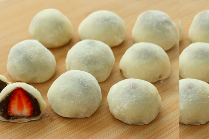 Tips membuat mochi yang kenyal dan lembut hanya menggunakan teflon.