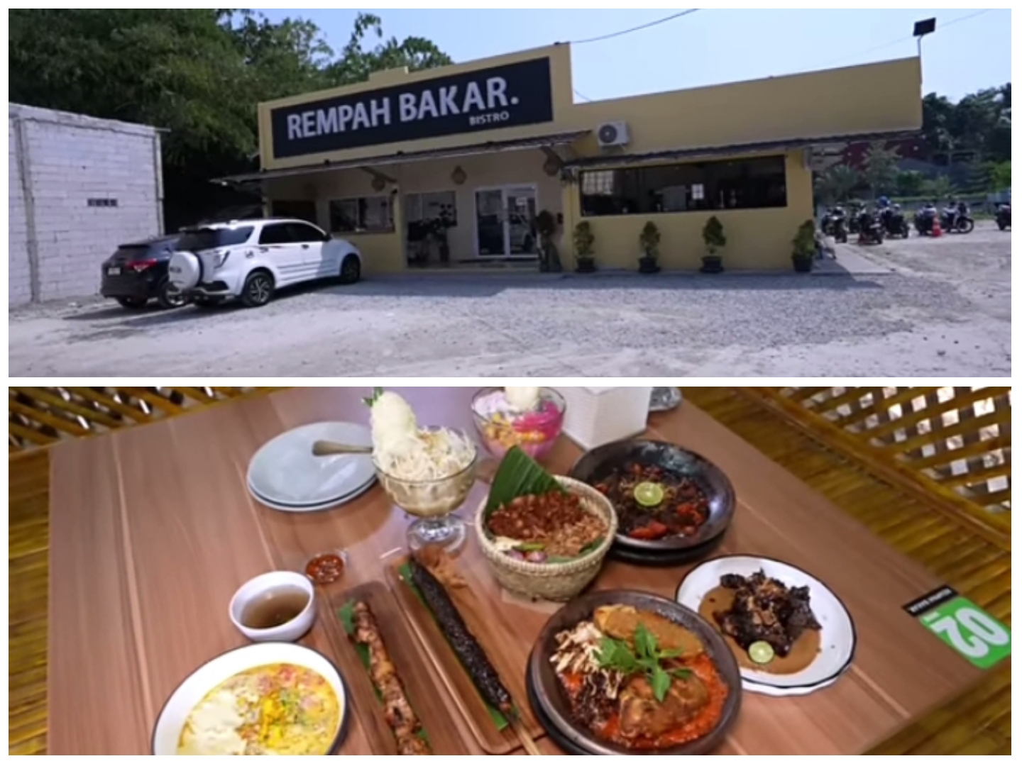 Rumah Makan Rempah Bakar Bistro yang berlokasi di Jalan Kolonel Tubagus Suwandi, Kabupaten Serang, Banten.