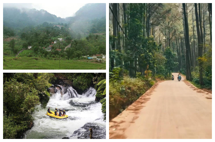 Kawasan wisata Gunung Pancar, Desa Karang Tengah, Kecamatan Babakan Madang, Kabupaten Bogor.