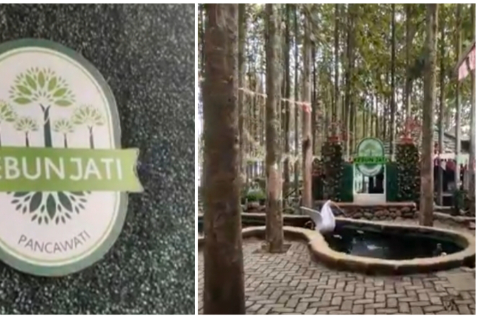 Kebun Jati di Kampung Luweng Larangan di Kecamatan Caringin, Kabupaten Bogor jadi salah satu rekomendasi area wisata.