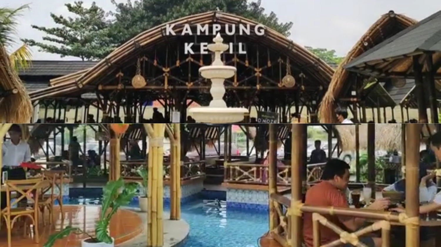Resto Kampung Kecil yang berlokasi di Jl. Raya Cileungsi - Jonggol, RT.004/RW.002, Cileungsi Kidul, Kec. Cileungsi, Kabupaten Bogor, Jawa Barat 16820.