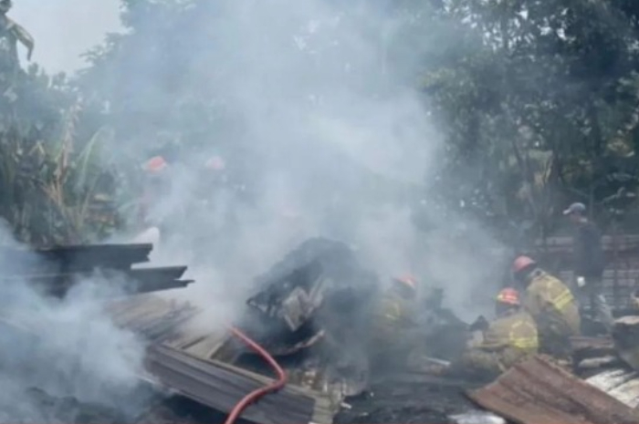 Kenakaran lahan di Kecamatan Klapanunggal, Kabupaten Bogor pada Selasa (24/09/2024).