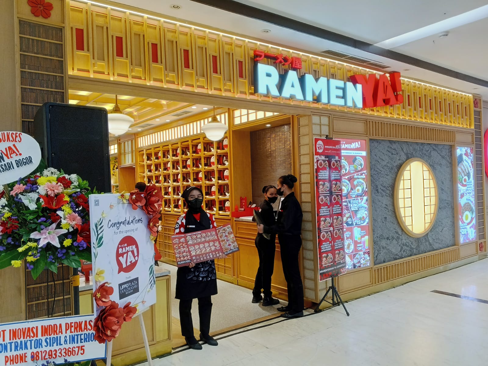 Grand opening outlet baru RamenYA! di Lippo Ekalokasari Bogor.
