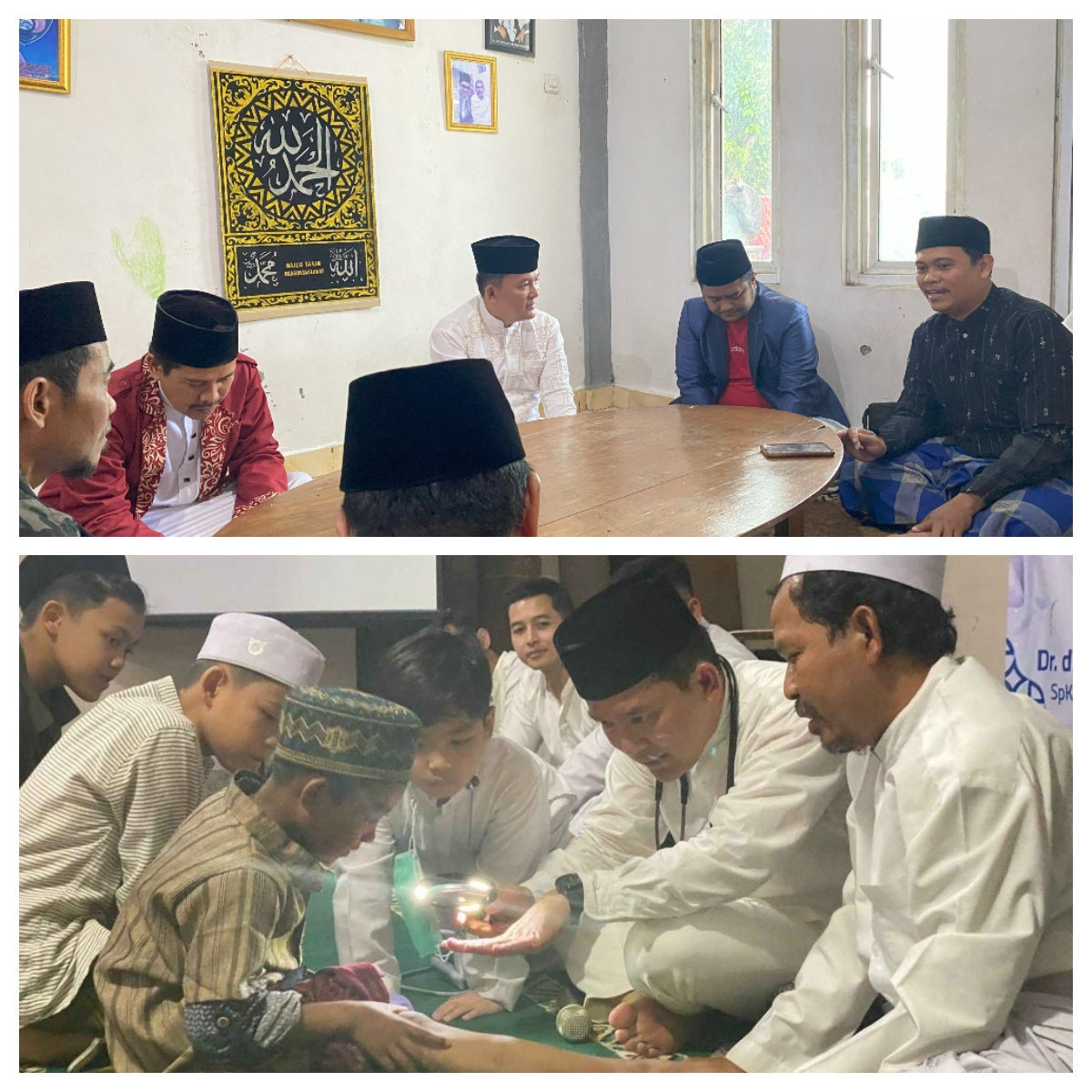 Dokter Rayendra berdiskusi dengan sejumlah tokoh agama di Kota Bogor
