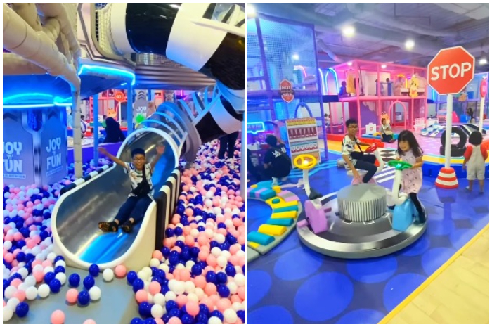 Suasana JOY n FUN di Mall BTM Bogor Lt.1 dengan tema luar angkasa.