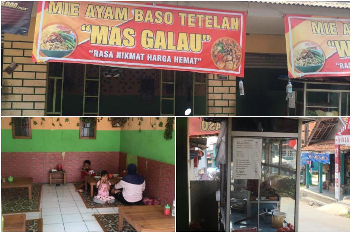 Mie Ayam Bakso Tetelan Mas Galau di Bogor.