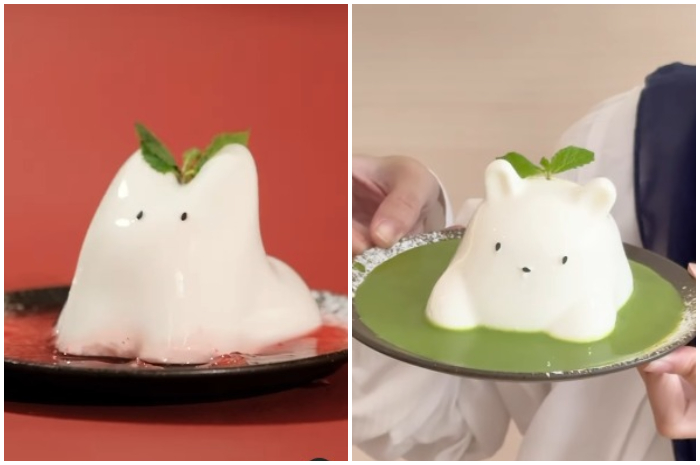 Pudding Jigly dengan bentuk unik