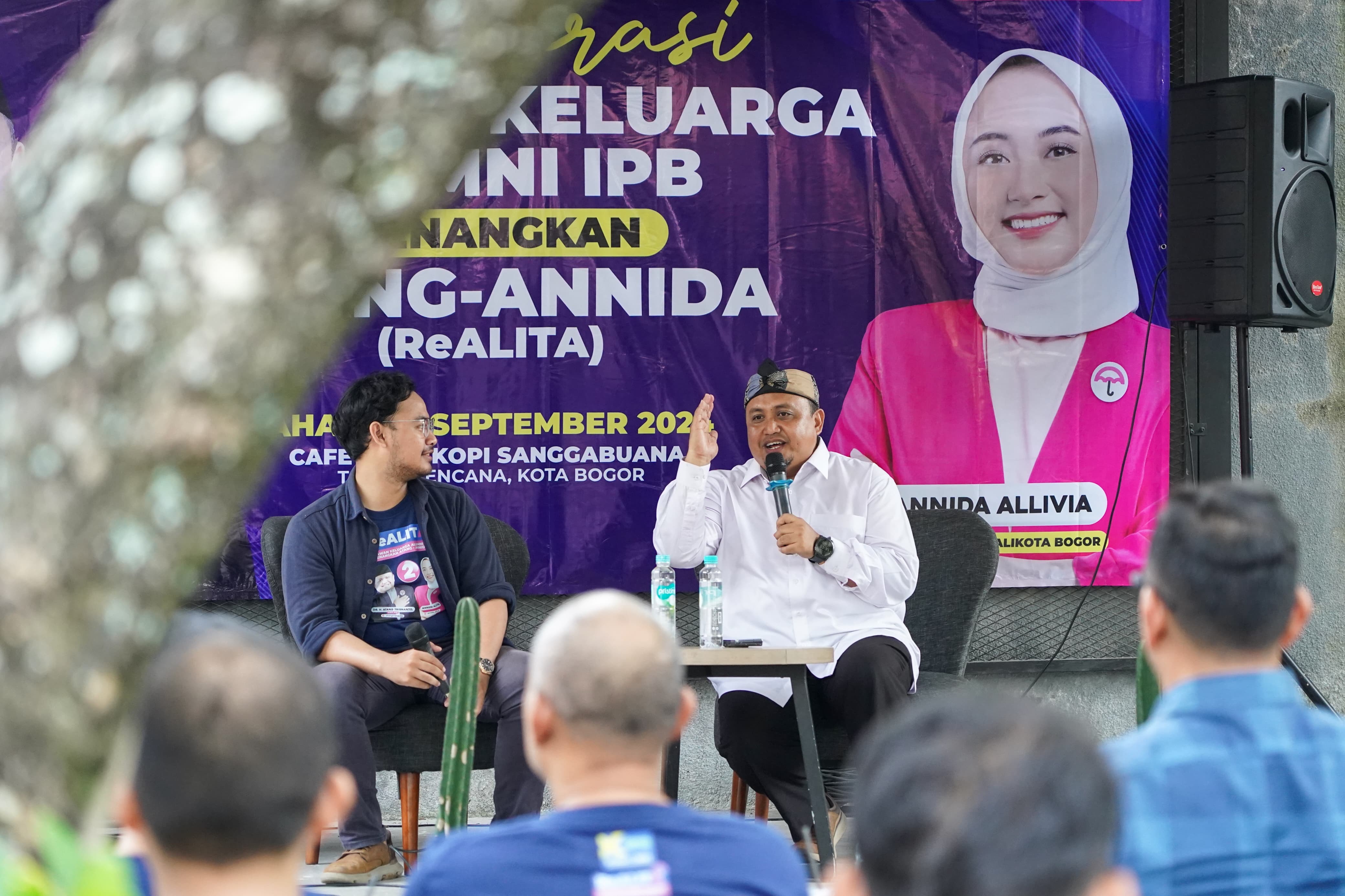 Calon Walikota Bogor Atang Trisnanto mendapat dukungan dari Keluarga Alumni IPB.