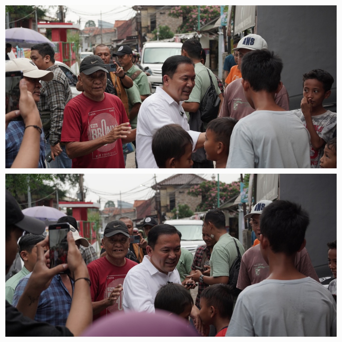 Dokter Rayendra saat nguriling bersama warga Bogor.