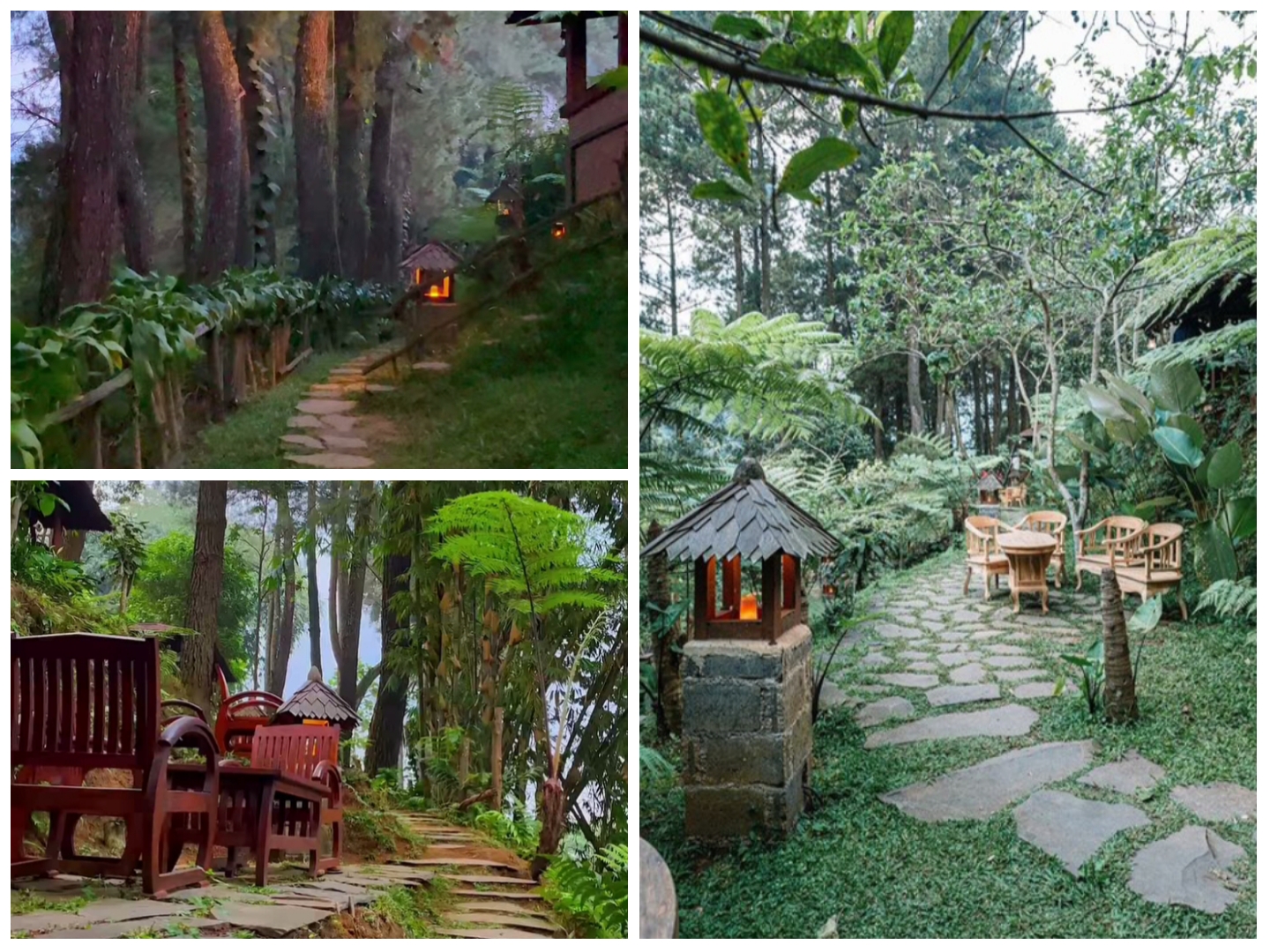 Kafe Alam Pancawati yang berada di Jalan Kampung Cipare, Desa Pancawati, Kecamatan Caringin, Kabupaten Bogor.