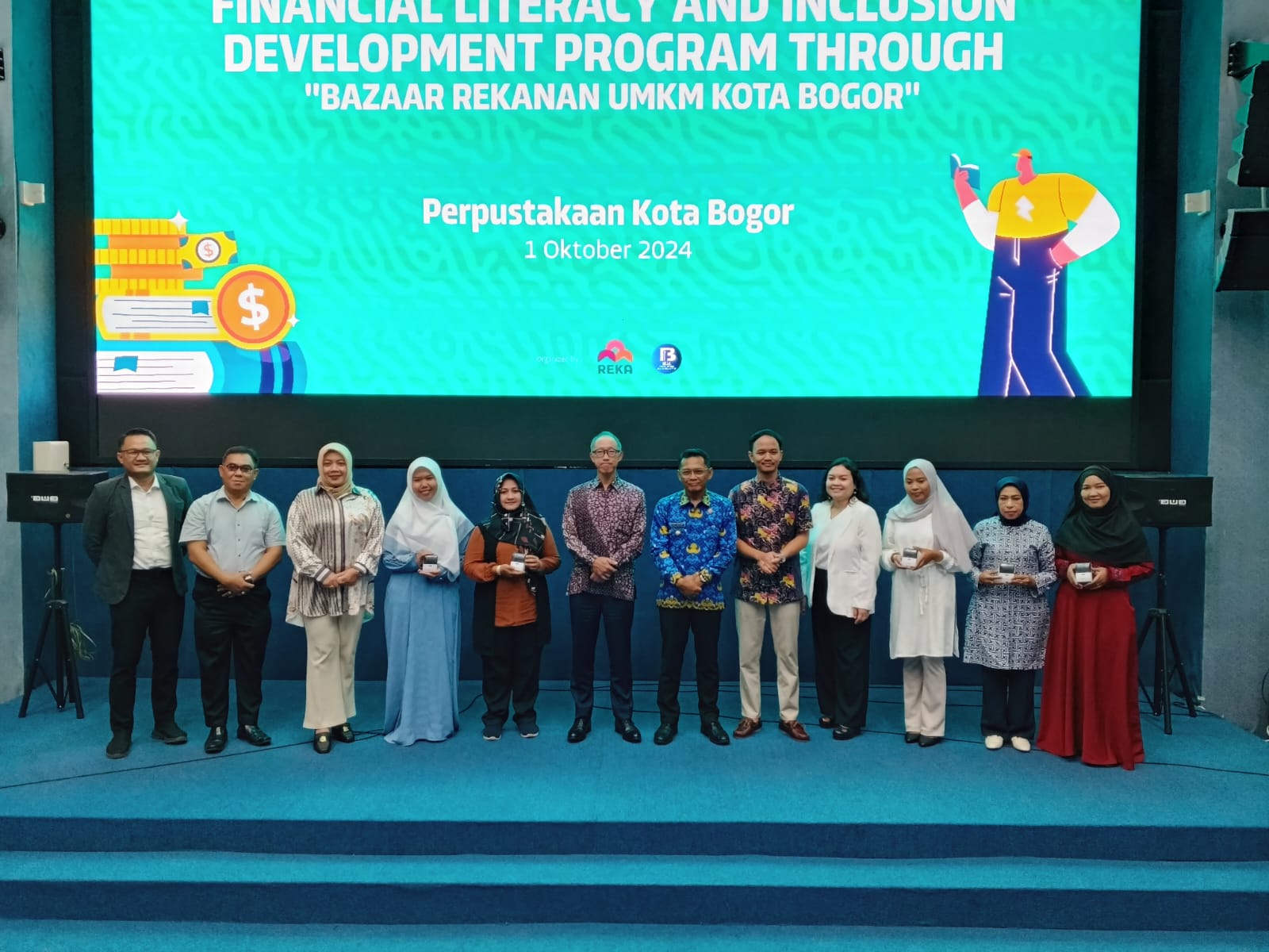 REKA Bogor melatih UMKM soal literasi dan inklusi keuangan di Perpustakaan dan Galeri Bumi Parawira Kota Bogor pada Selasa (1/10/2024).
