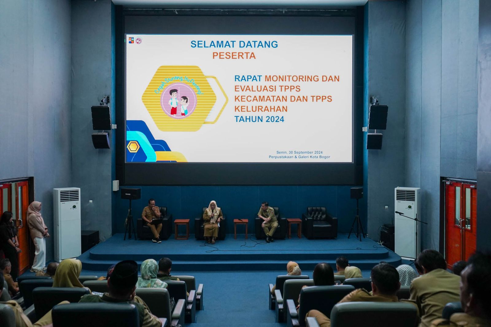 Monitoring dan evaluasi penanganan stunting Kota Bogor.