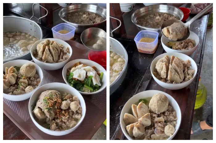 Bakso Purwasari yang berlokasi di Jl. Brigjen H. Saptadji Prwawira, Kelurahan Cilendek, Kecamatan Bogor Barat, Kota Bogor.