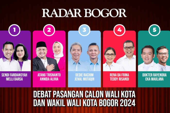 Debat Calon Wali Kota dan Wakil Wali Kota Bogor yang diadakan Radar Bogor.
