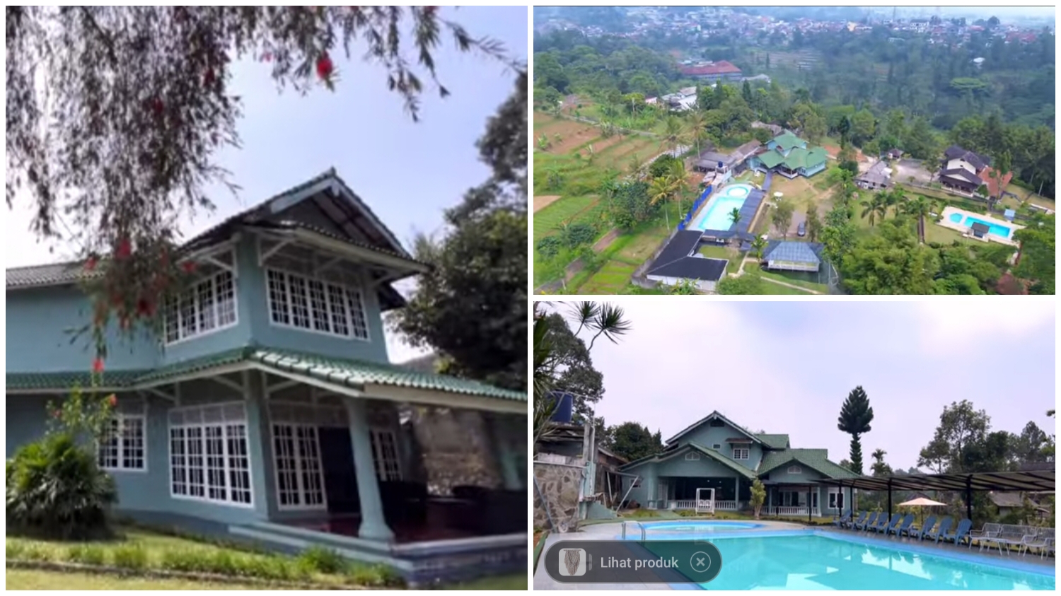Villa Hamma yang terletak di Jalan Raya Pasir Muncang, Desa Sukakarya, Kecamatan Megamendung, Kabupaten Bogor, Jawa Barat.