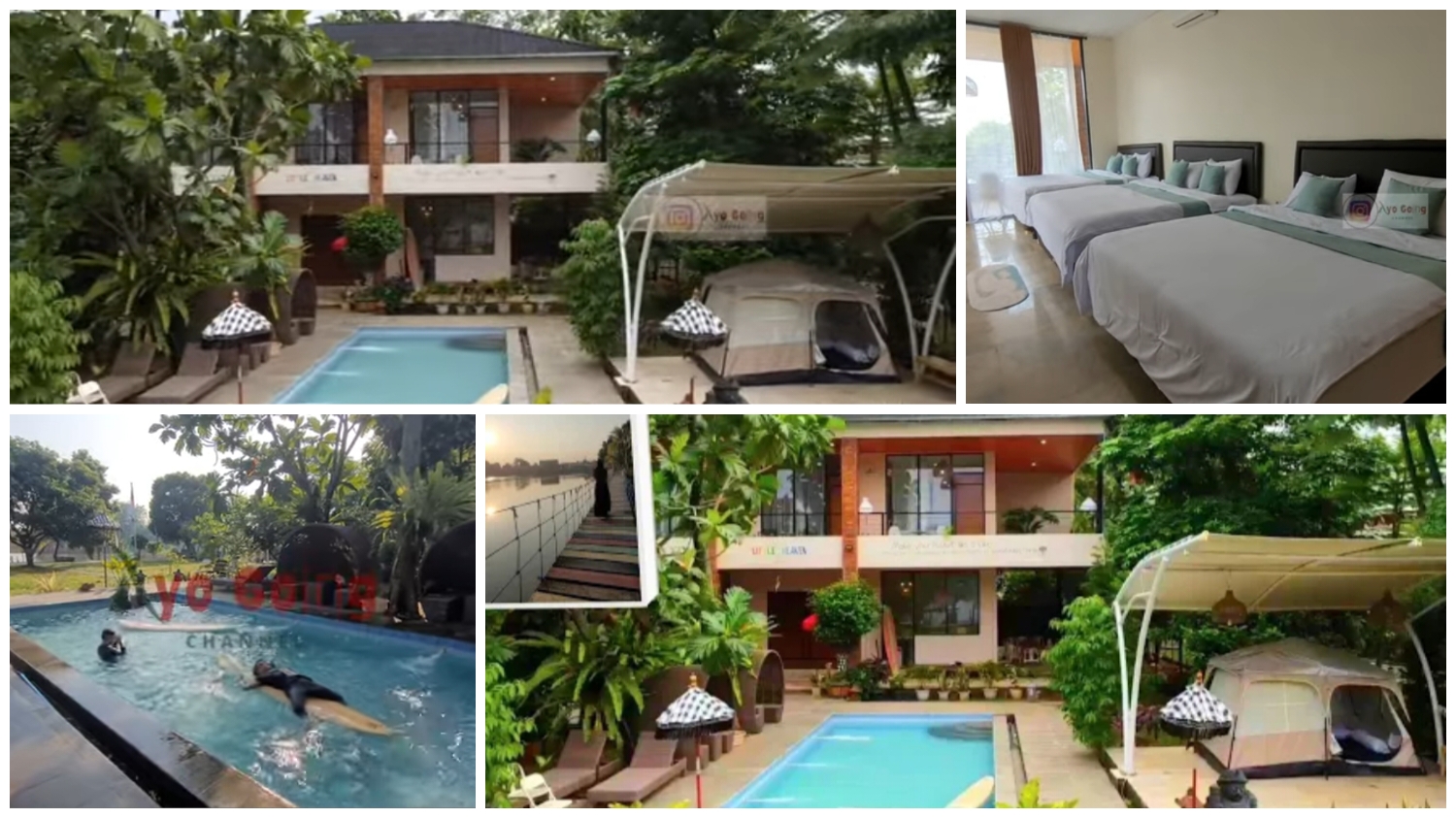 Little Bali Villa Bogor, yang beralamat di Desa Pemagarsari, Kecamatan Parung, Kabupaten Bogor, Jawa Barat.
