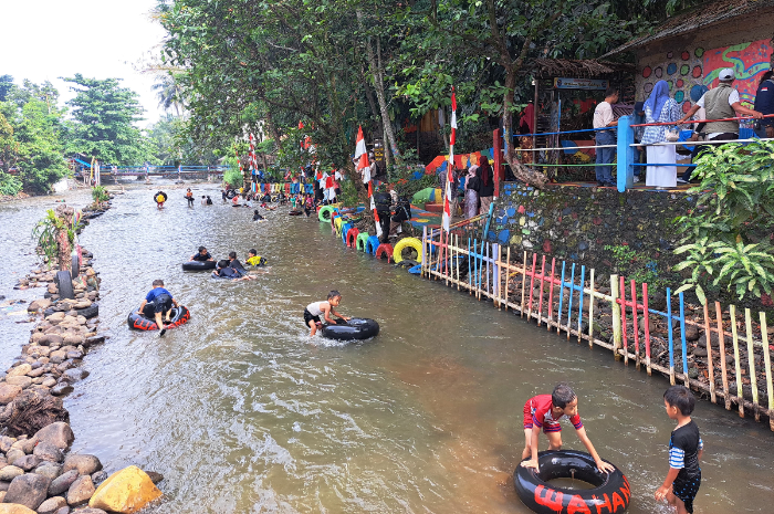 Kondisi terkini Wisata Ngalun di Kelurahan Katulampa.
