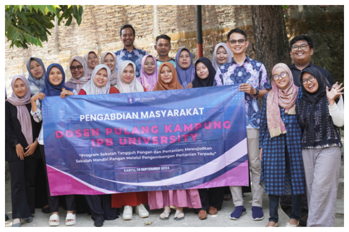 Dospulkam IPB menggelar kegiatan bertema Sekolah Tangguh Pangan dan Pertanian di Sekolah Semai, Kabupaten Jepara, Jawa Tengah.