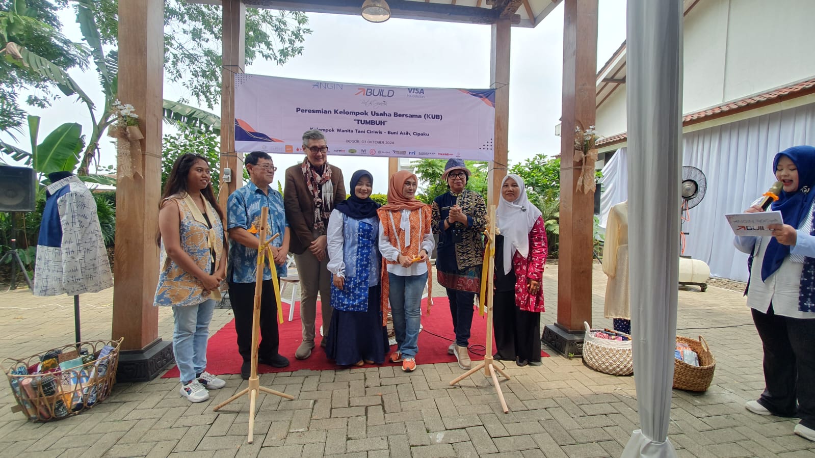 Peresmian KUB Tumbuh di Desa Cipaku, Bogor Selatan, Kota Bogor pada Kamis (3/10/2024).