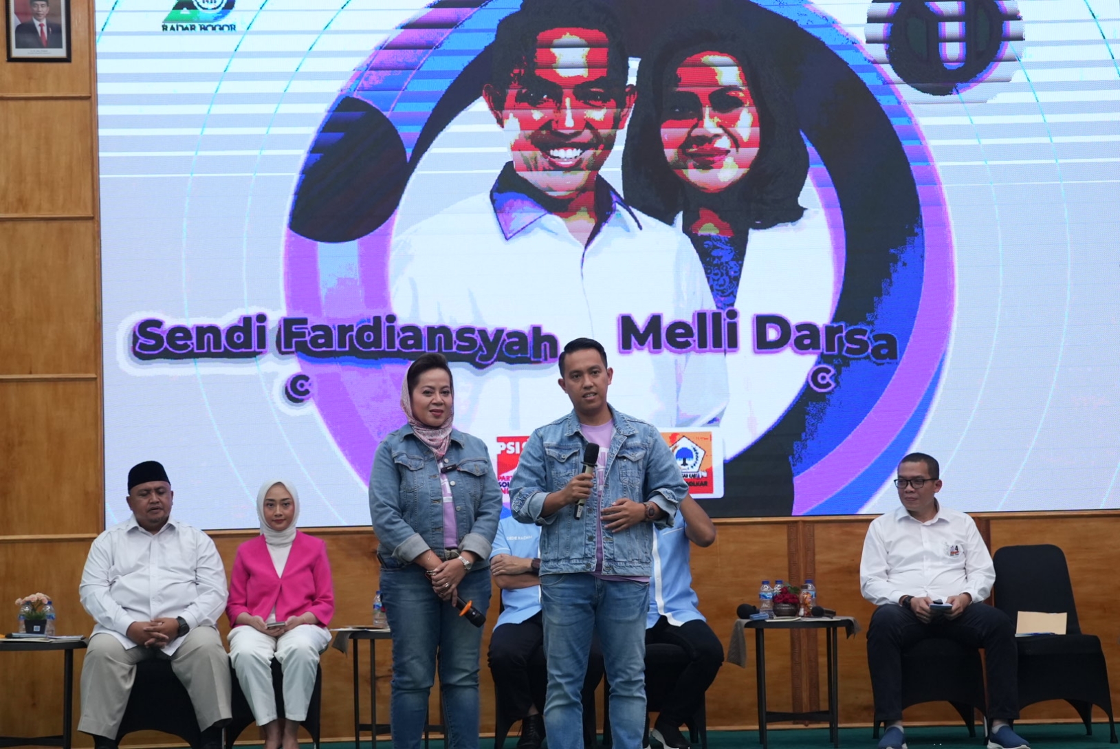 Pasangan calon Wali Kota Bogor dan Wakil Wali Kota Bogor Sendi-Melli.