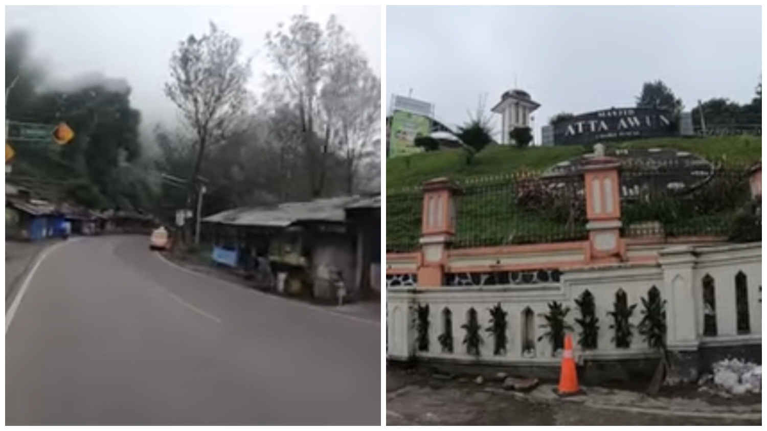 Keindahan jalur alternatif turun dari Puncak Bogor melewati Masjid Atta