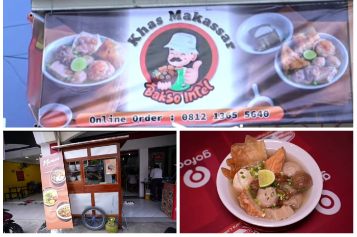 Bakso Intel khas Makassar jadi salah satu rekomendasi.