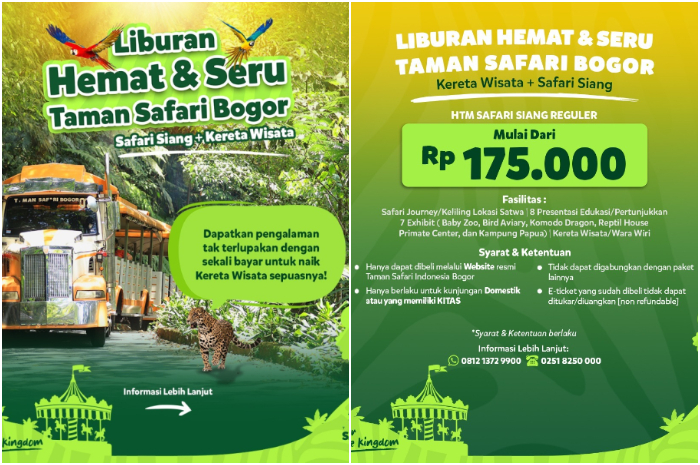 Liburan hemat dan seru di Taman Safari Bogor.