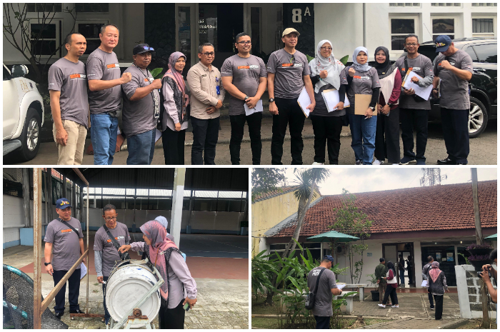 Tim Juri Bogorku Bersih 2024 saat melakukan penilaian ke Kantor Disperumkim Kota Bogor.