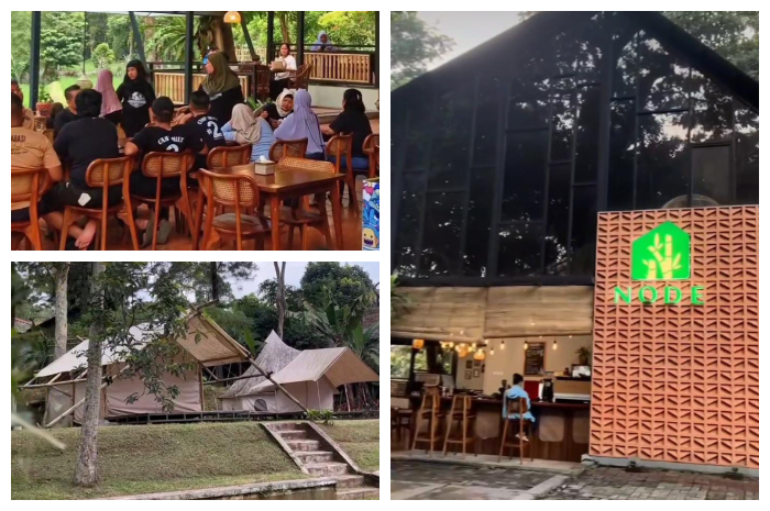 Node Cafe and Lounge, yang berlokasi di Jl. Veteran 1 No.19, RT.03/RW.06, Desa Pancawati, Kecamatan Caringin, Kabupaten Bogor, Jawa Barat 16730.