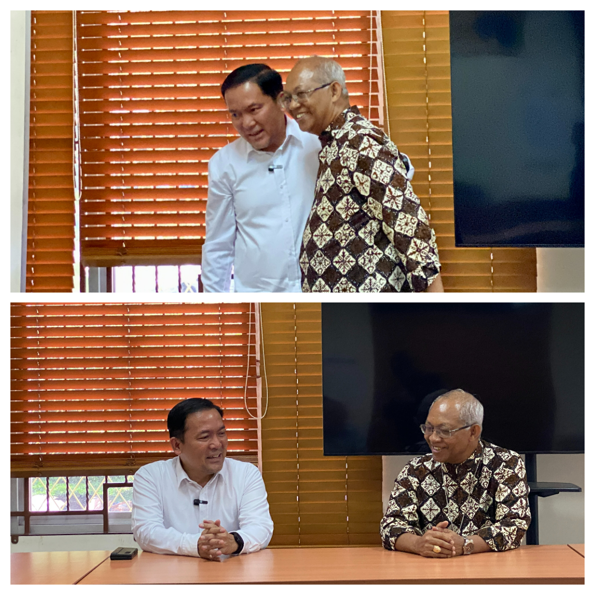 Calon Wali Kota Bogor Dokter Rayendra silaturahmi dengan bersama tokoh Katolik Keuskupan Bogor, di Gereja Katedral Bogor .