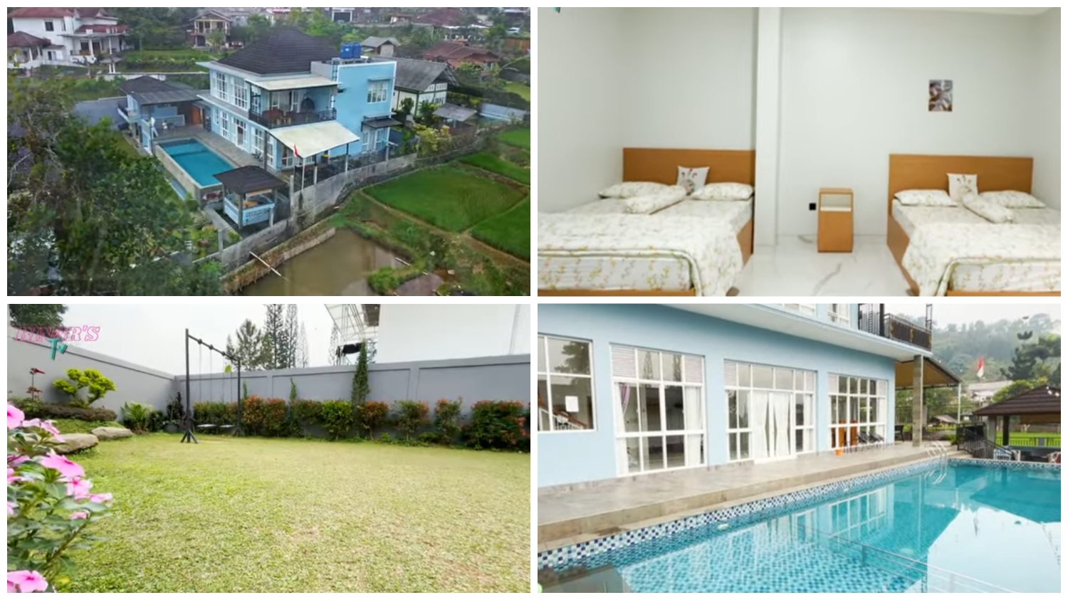 Villa Alodie, yang terletak di Jl. Curug Kp. Jolok No.RT 02/02, Desa Cilember, Kecamatan Cisarua, Kabupaten Bogor, Jawa Barat 16750.