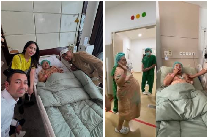 Mpok Alpa melahirkan bayi kembar laki-laki melalui operasi caesar di Rumah Sakit Bunda, Menteng, Jakarta Pusat pada Senin (7/10/2024).