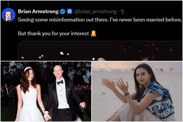 Komentar&nbsp;CEO Coin Base Brian Armstrong di akun X pribadinya.