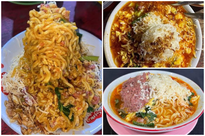 Menu Mie Tek-Tek di Warkop Tampomas Jalan Raya Pajajaran No.88, Bogor Utara.