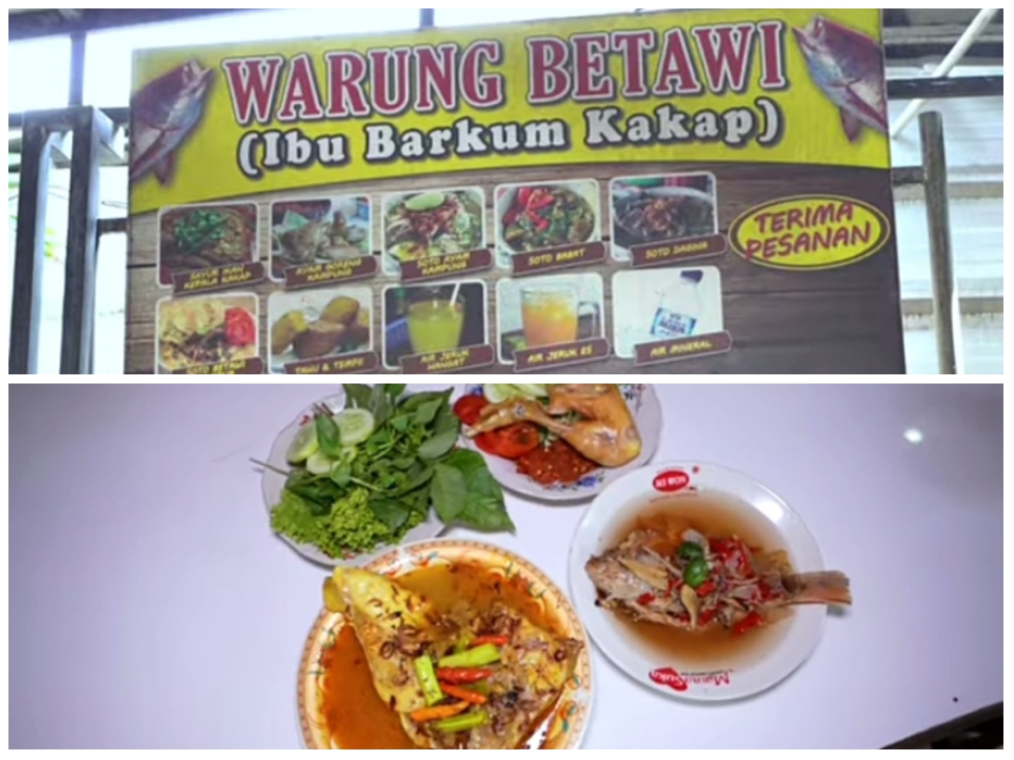 Warung legendaris Ibu Barkum, yang berlokasi di Jalan H. Cari, Pondok Kacang Barat, Kecamatan Pondok Aren, Tangerang Selatan.