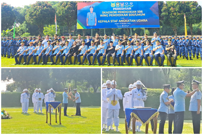 Pelantikan Letkol Lek Rizan Fadli menjadi Komandan Skadik 506 Wing Pendidikan 500/Umum pertama.