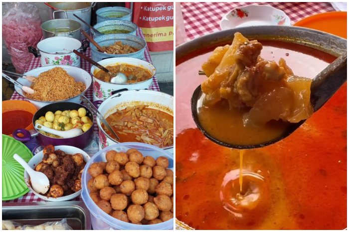 Katupek Gulai Tunjang  di Jl. Tentara Pelajar Cimanggu Barata No. 15, Tanah Sereal Kota Bogor.