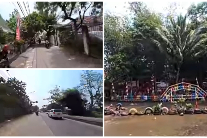 Jalan alternatif menuju Puncak Bogor.