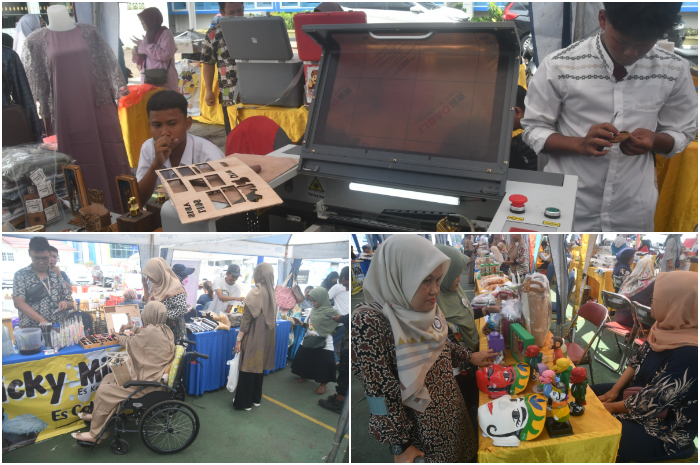 Bazar UMKM warga Disabilitas yang digelar Dinsos Kota Bogor.