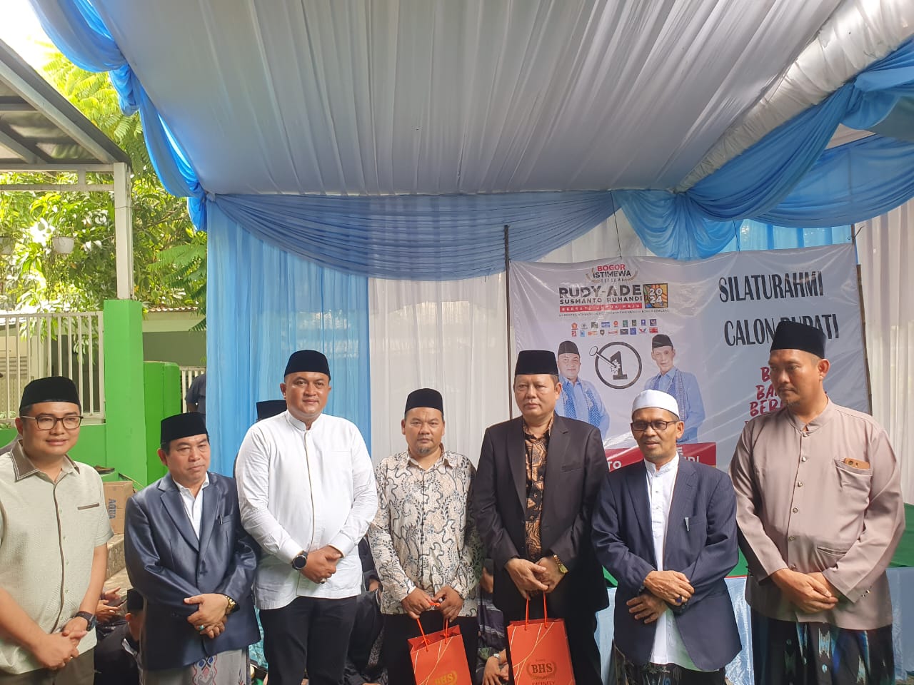 Calon Bpati Bogor,Rudy Susmanto saat menggelar silaturahmi bersama para tokoh Bogor Timur.