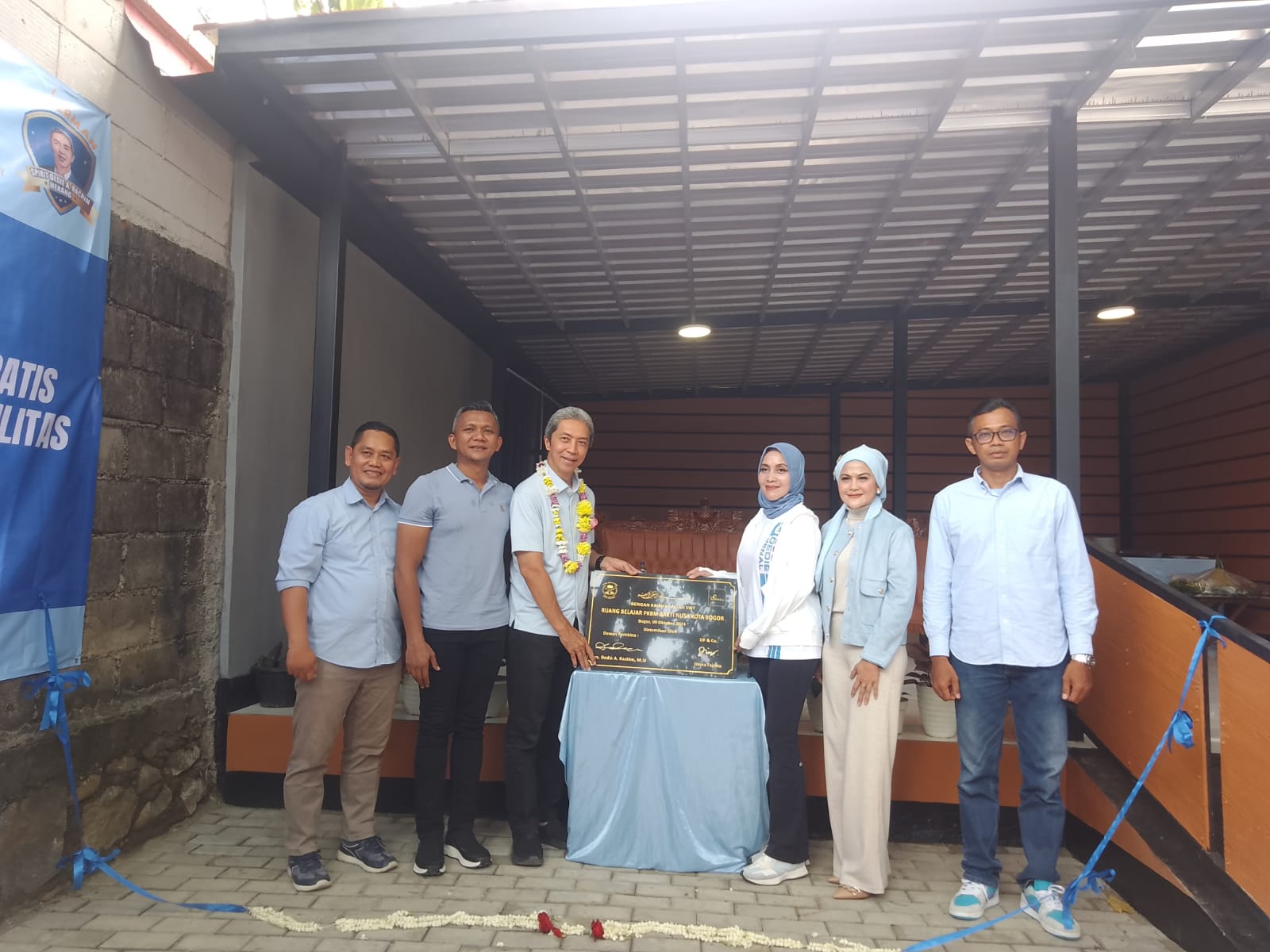 Peresmian ruang kelas baru PKBM Bakti Nusa Kota Bogor.