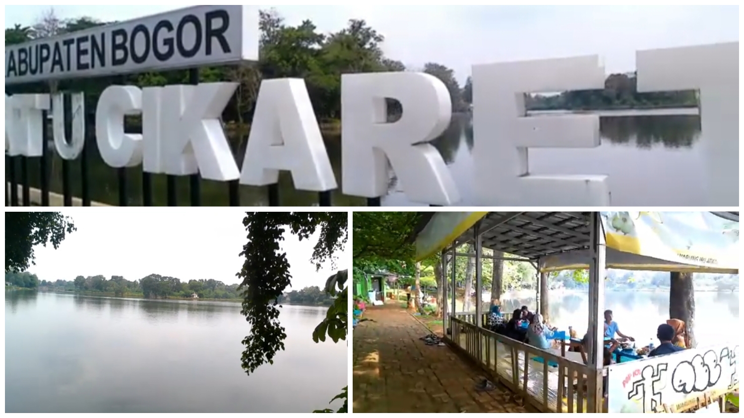 Situ Cikaret di Jl. KSR Dadi Kusmayadi No.7-16, Kelurahan Tengah, Kecamatan Cibinong, Kabupaten Bogor, Jawa Barat 16914.