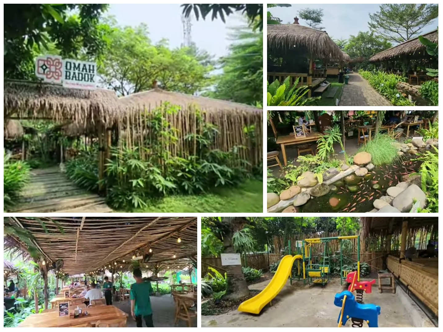 Omah Badok yang berlokasi di Jalan Pengairan, Parigi, Kecamatan Pondok Aren, Tangerang Selatan, Banten.