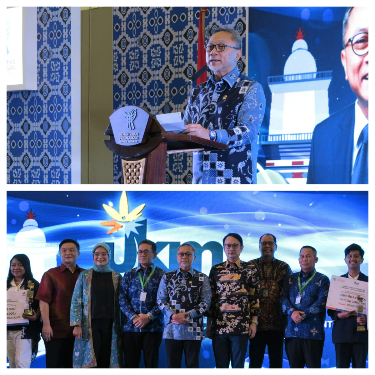 Zulkifli Hasan membuka UKM Pangan Award 2024 bersama Danone Indonesia