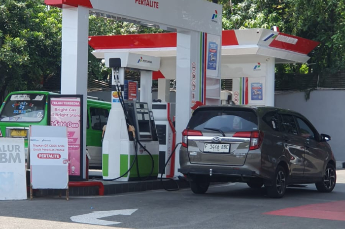 SPBU di Jalan Tentara Pelajar, Kota Bogor.