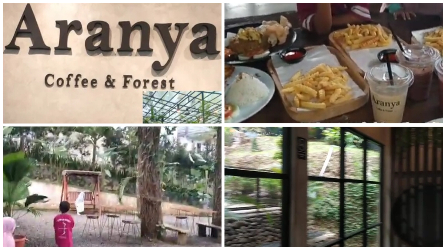 Aranya Coffee and Forest yang berlokasi di Jl. Tapos Lbc, Desa Pancawati, Kecamatan Caringin, Kabupaten Bogor, Jawa Barat 16730.