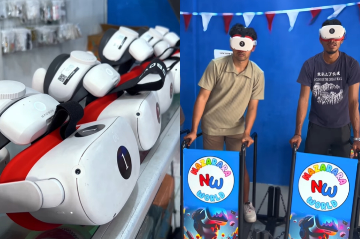 Wahana game VR di Nazarara World Pakansari Cibinong, Bogor.