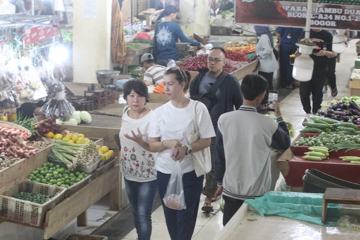 Pasar Jambu Dua, Kota Bogor, resmi beroperasi setelah rampung proses pembangunannya, Kamis (17/10/2024).