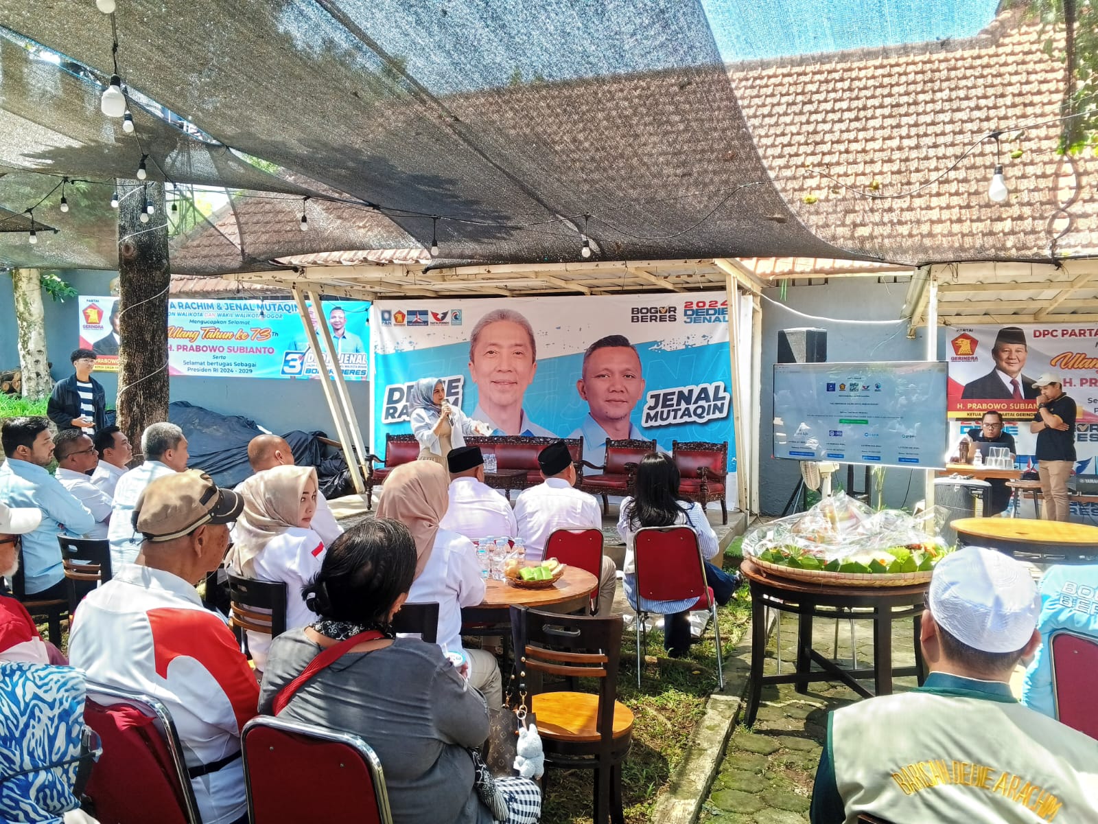 Peluncuran donasi kampanye untuk Paslon Cawalkot Bogor Nomor Urut 3 Dedie Rachim dan Jenal Mutaqin.